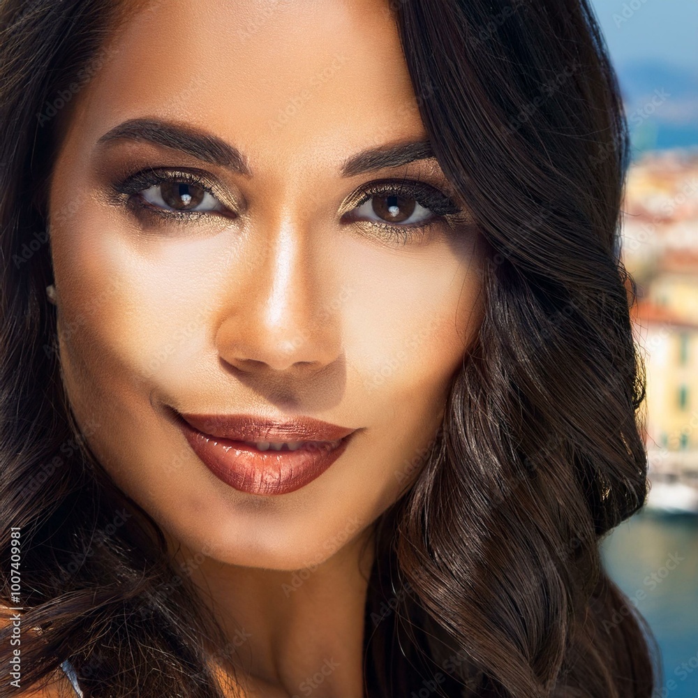 beautiful young woman portrait, AI generated beautiful young woman portrait, AI generated