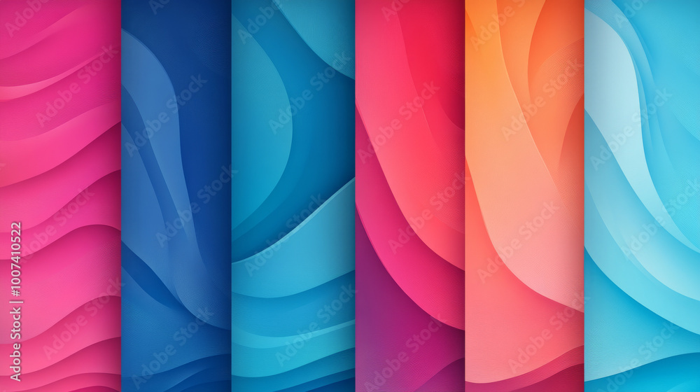 Abstract colorful wavy background design Abstract colorful wavy background design