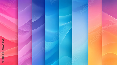 Abstract background with colorful wavy patterns.