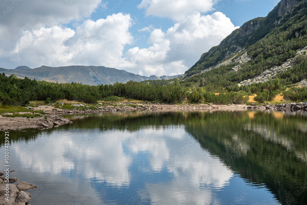 Fototapeta premium Landscape of The Stinky Lake (Smradlivoto Lake), Rila mountain, Bulgaria