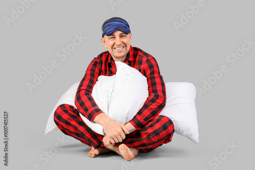 Handsome mature happy man i...