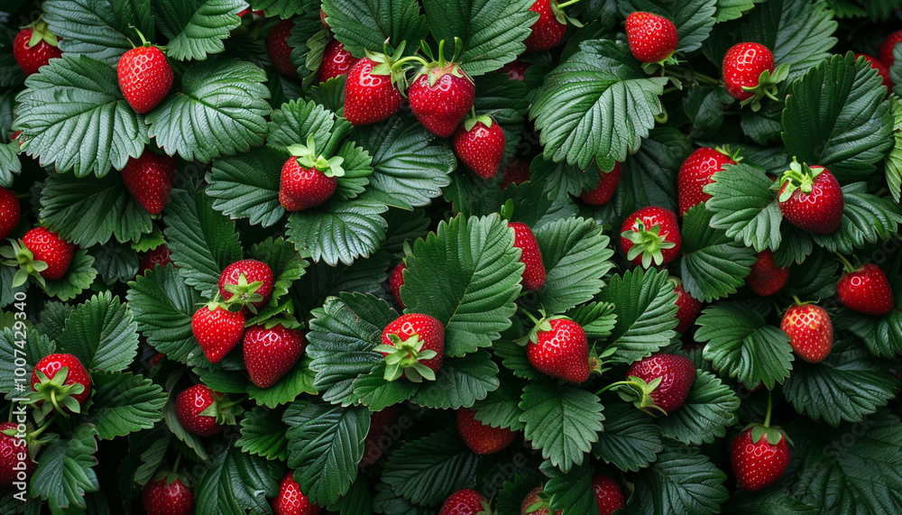 strawberries-growing-garden-natural-green-ledges strawberries-growing-garden-natural-green-ledges