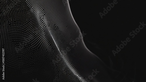 Abstract Digital Wave Pattern photo