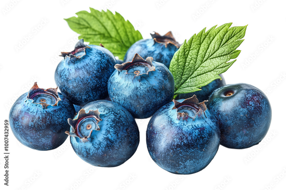 Obraz premium Fresh Blueberries: A Close-Up Look at Juicy, Ripe Berries