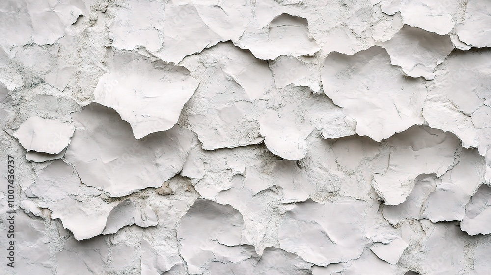 Textured White Wall with Peeling Paint Textured White Wall with Peeling Paint