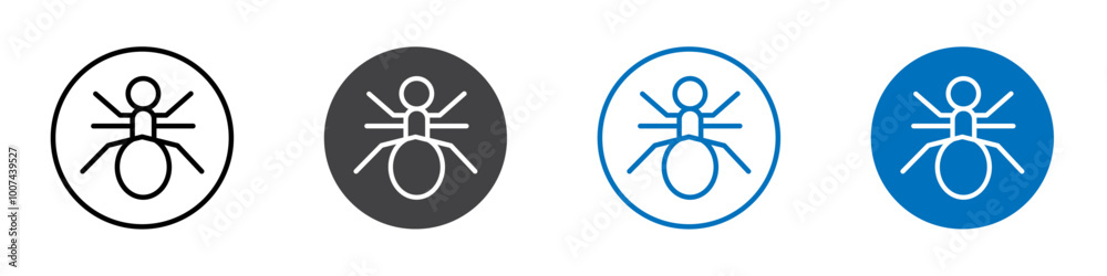 Ant icon Isolated on white background vector set Ant icon Isolated on white background vector set