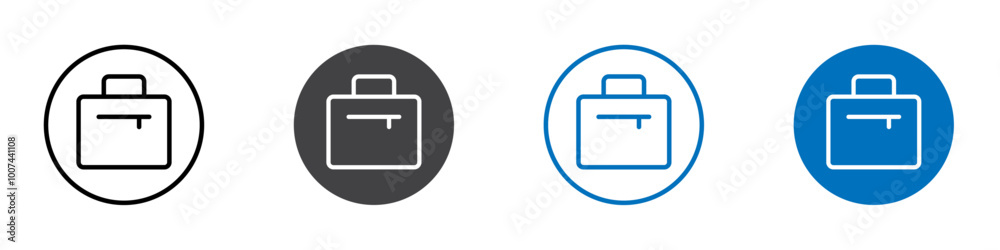 Briefcase icon Isolated on white background vector set Briefcase icon Isolated on white background vector set