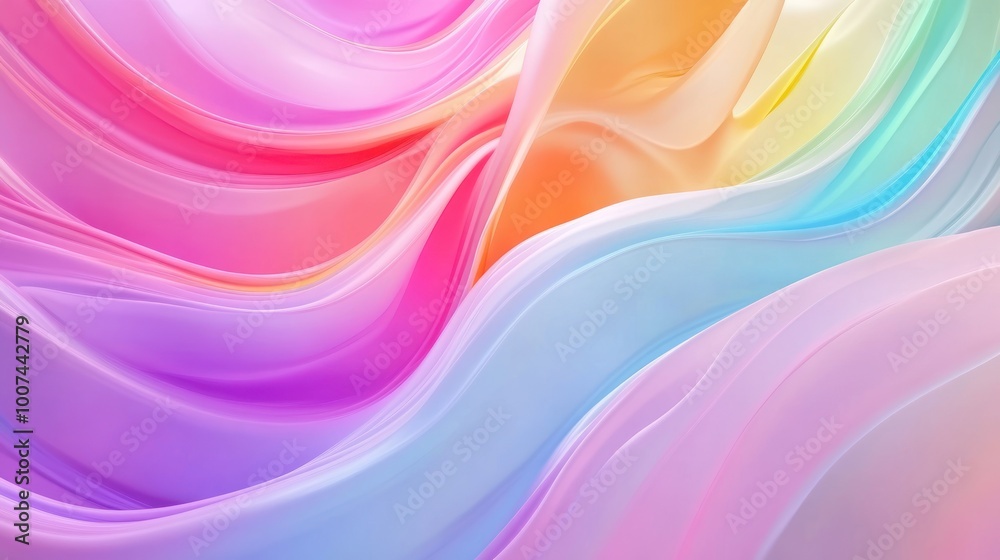 Obraz premium Abstract Rainbow Swirls