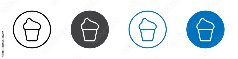 Ice cream icon Isolated on white background vector set Ice cream icon Isolated on white background vector set