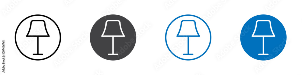 Lamp icon Isolated on white background vector set Lamp icon Isolated on white background vector set
