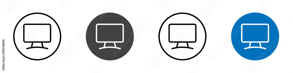 Lcd icon Isolated on white background vector set Lcd icon Isolated on white background vector set