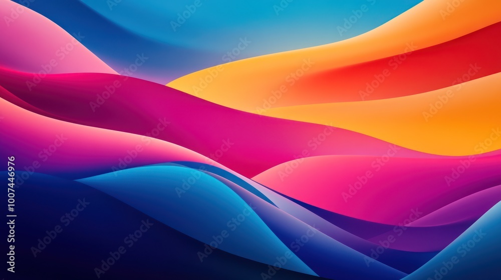 Obraz premium Abstract Colorful Waves