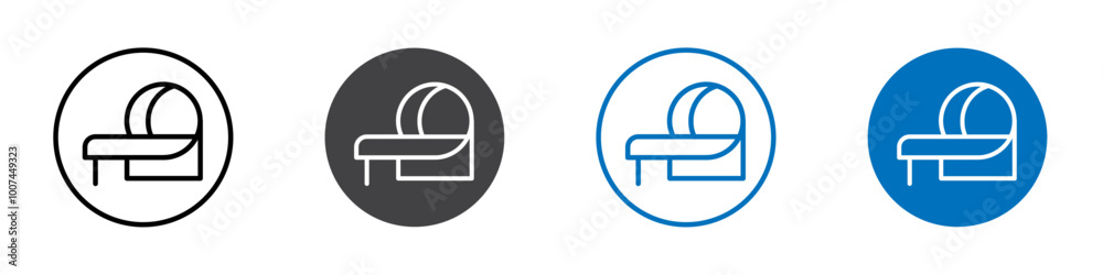 MRI icon Isolated on white background vector set