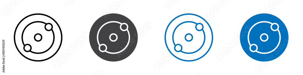 Nucleus icon Isolated on white background vector set Nucleus icon Isolated on white background vector set