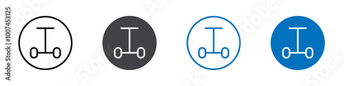 Segway icon Isolated on white background vector set