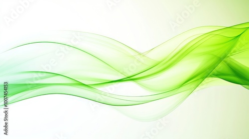 Wallpaper Mural Abstract Green Waves Torontodigital.ca