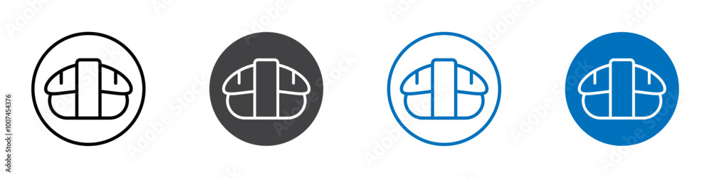 Sushi roll icon Isolated on white background vector set Sushi roll icon Isolated on white background vector set
