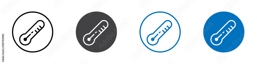 Thermometer icon Isolated on white background vector set Thermometer icon Isolated on white background vector set