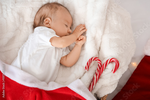 Cute little baby with candy...