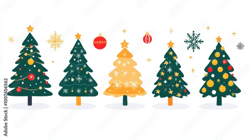 drawing of colorful christmas trees on white background, graphic design, illustration, wallpaper, background drawing of colorful christmas trees on white background, graphic design, illustration, wallpaper, background