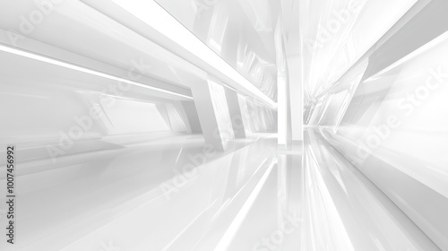 Abstract White Architectural Interior