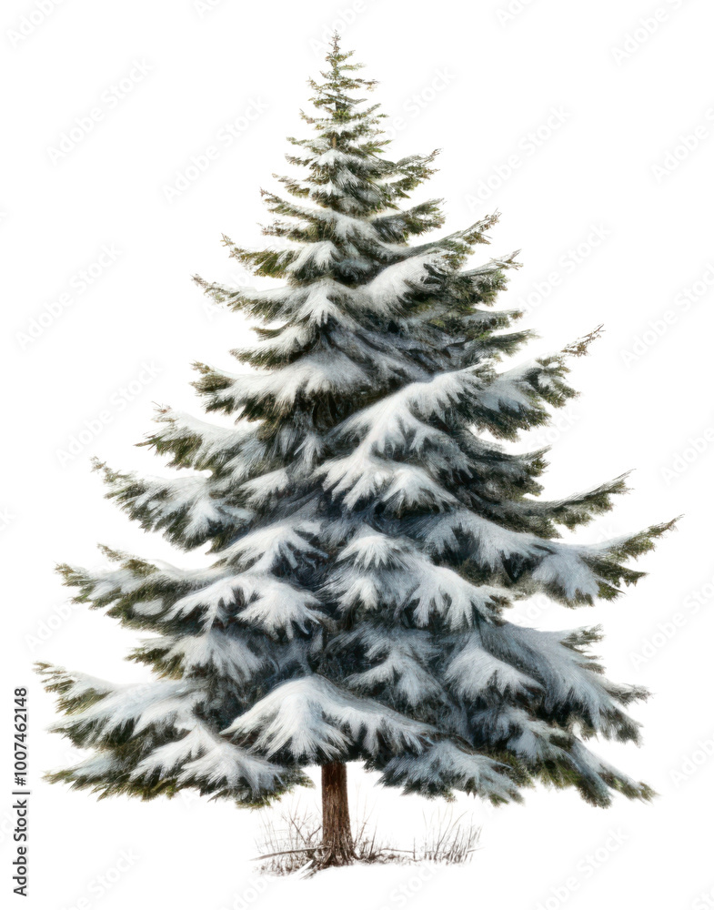 Fototapeta premium Christmas tree pine christmas plant.