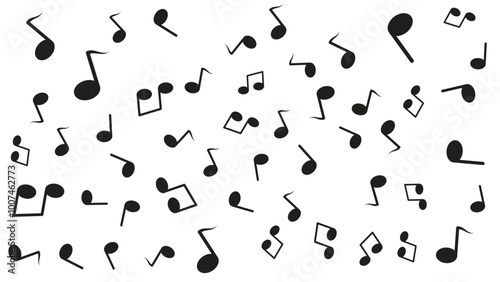 abstract musical notation background pattern design