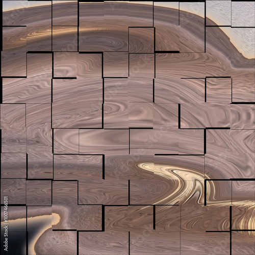 Geometric decor. Seamless pattern used for interior exterior ceramic wall tiles and floor tiles. Parquet floor element. modern marble mosaic, abstract background, wallpaper, hexagon tile.	
