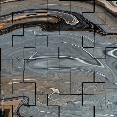 Geometric decor. Seamless pattern used for interior exterior ceramic wall tiles and floor tiles. Parquet floor element. modern marble mosaic, abstract background, wallpaper, hexagon tile.	