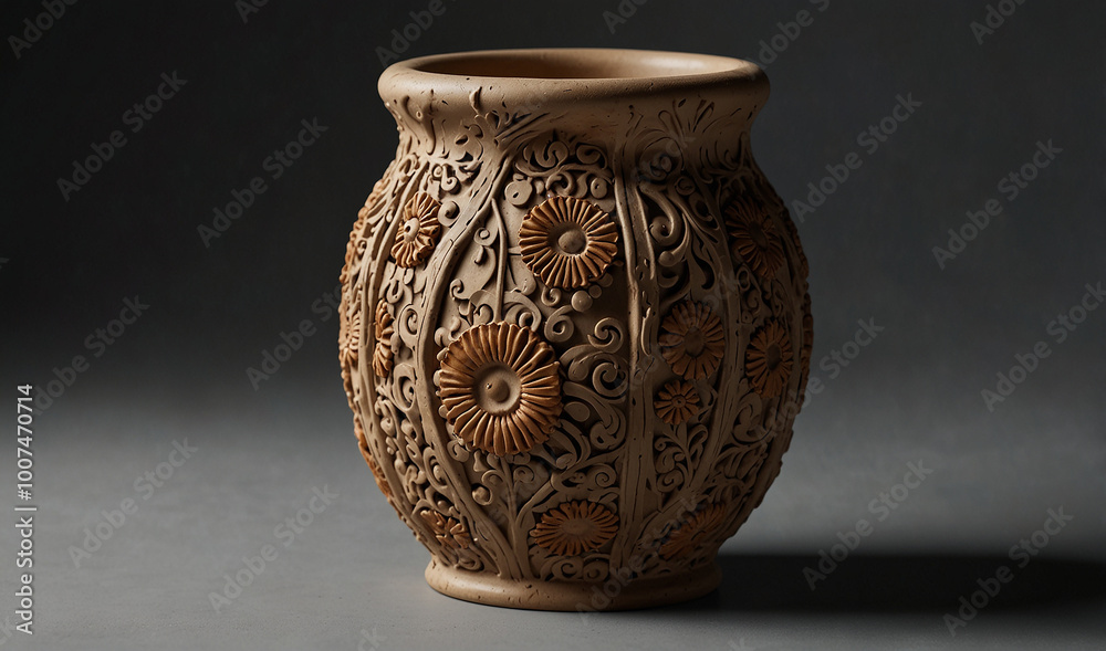 Old and unique pot for flowers Old and unique pot for flowers