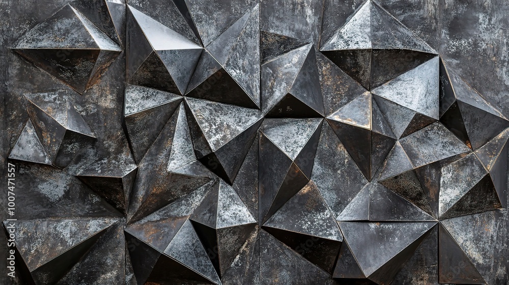 Geometric Shapes and Textures in Dark Tones Geometric Shapes and Textures in Dark Tones