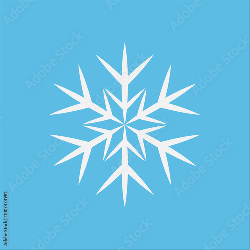 Snowflake set. On isolated background. Snowflake collection. Christmas icon. Frost. Vector illustration