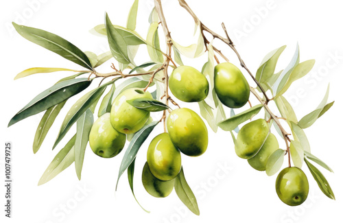 Wallpaper Mural PNG Olive painting fruit plant. Torontodigital.ca