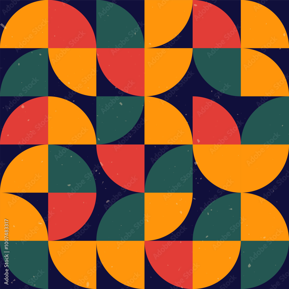 Obraz premium Simple shape element seamless pattern.