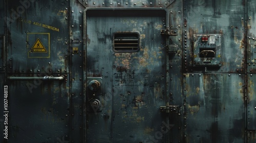 Obraz na płótnie nuclear fallout shelter door