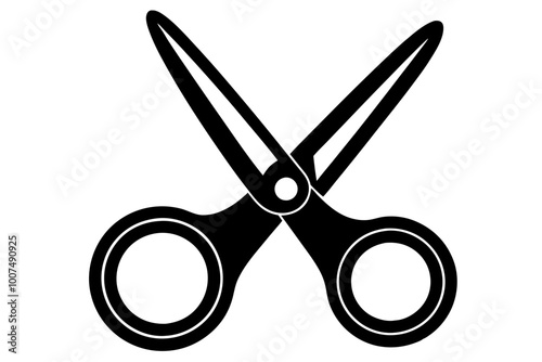 a scissors silhouette icon vector illustration