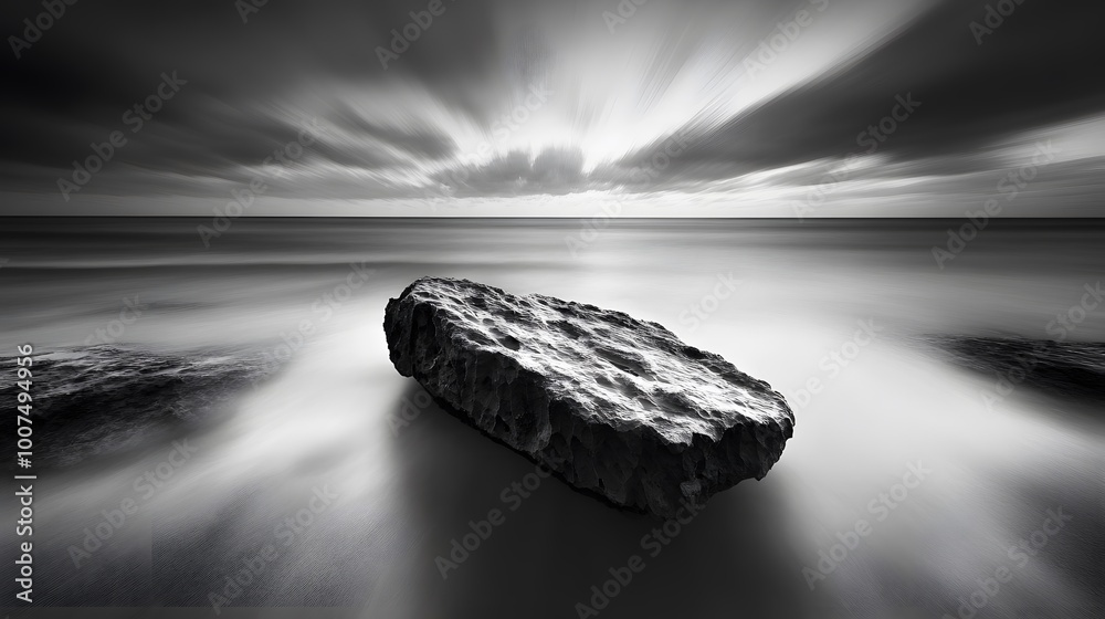 Naklejka premium Monochrome Landscape