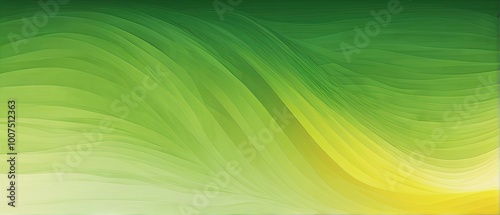 Abstract Green and Yellow Wavy Background
