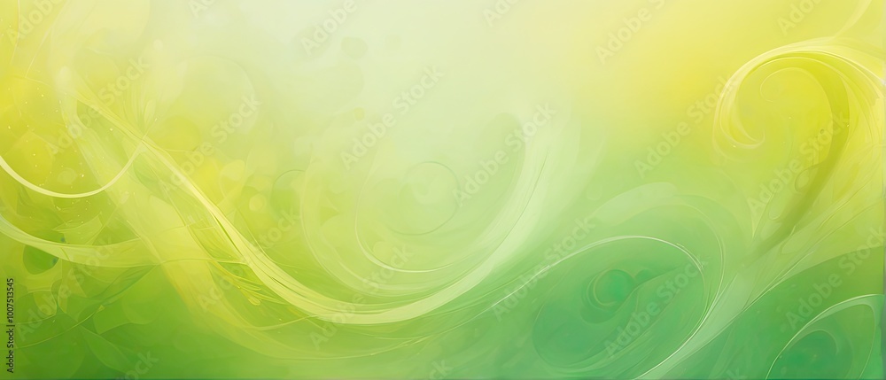Abstract Green and Yellow Swirls Abstract Green and Yellow Swirls