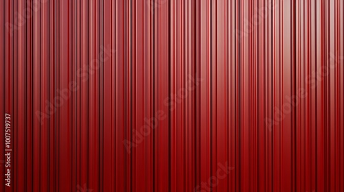  Red corrugated sheet metal. Roof texture background. Steel wall pattern. Container made of iron panels. Ribbed fence for the house used in construction. 