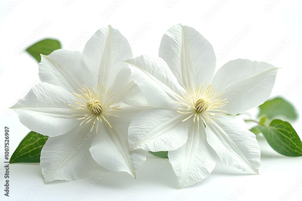 Obraz premium white flower isolated on white background