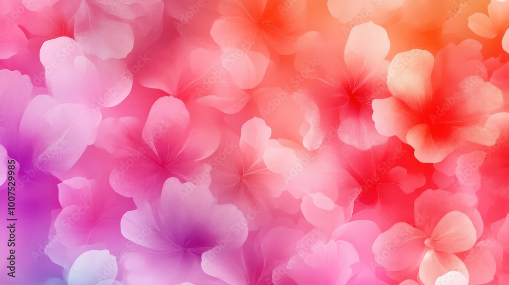 A vibrant floral background with soft pink, red, and orange hues blending together beautifully. A vibrant floral background with soft pink, red, and orange hues blending together beautifully.