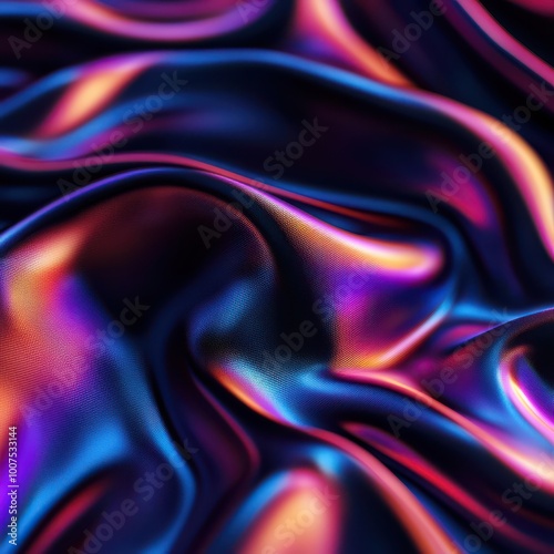 Wallpaper Mural Colorful, flowing fabric texture with rich gradients, perfect for backgrounds and design projects. Torontodigital.ca