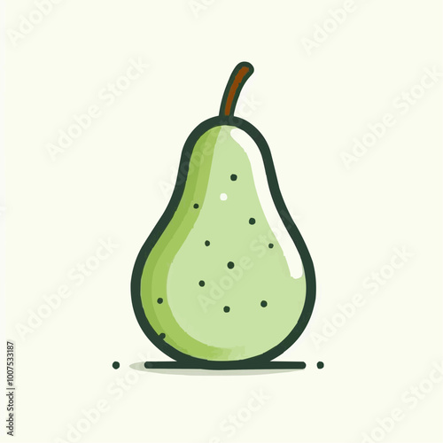 pear isolated on white