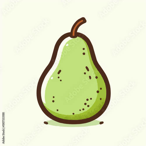 pear isolated on white