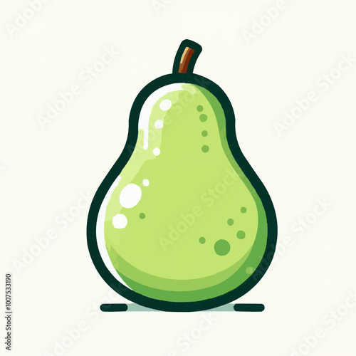 pear isolated on white