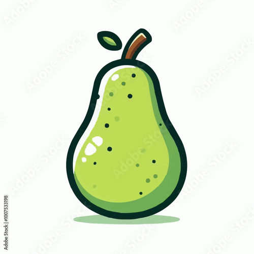 pear isolated on white