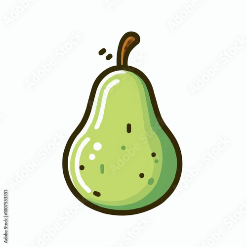 pear isolated on white