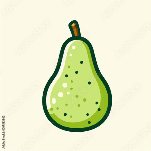pear isolated on white