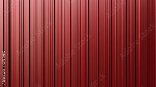  Red corrugated sheet metal. Roof texture background. Steel wall pattern. Container made of iron panels. Ribbed fence for the house used in construction. 